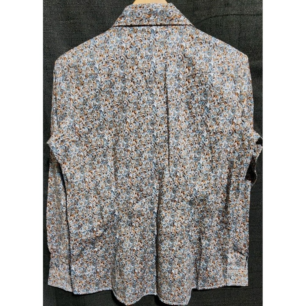 Panhandle Rough Stock Western Shirt Women's Sz M Paisley Rodeo Pearl Snap New - Picture 7 of 10